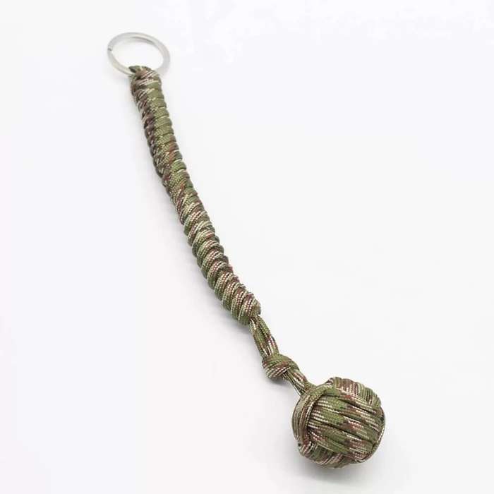 Monkey Fist Ball Bearing Paracord Sling Baton