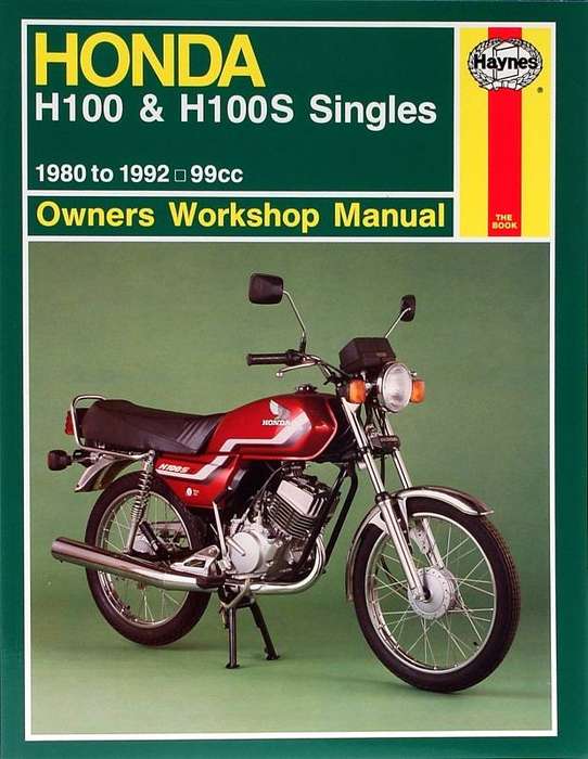 Honda H100 & H100S Singles Repair Manual 1980-1992 (Haynes  0734)