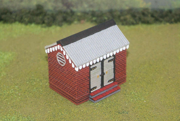 1:35 Scale - Storage Shed - Brick - Brick Base