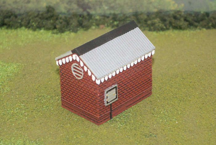1:35 Scale - Storage Shed - Brick - Brick Base