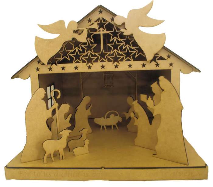 Laser Cut - Nativity Scene Kit