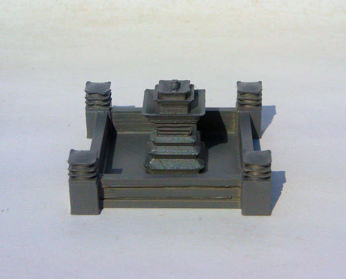 1/56 (28mm) Scale - Square Fountain - Pillar Square