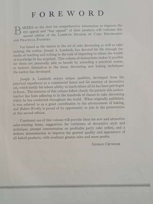 Lambeth method of cake decoration and practical pastries