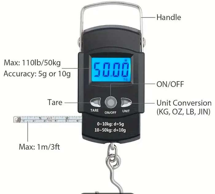 Portable electronic scale