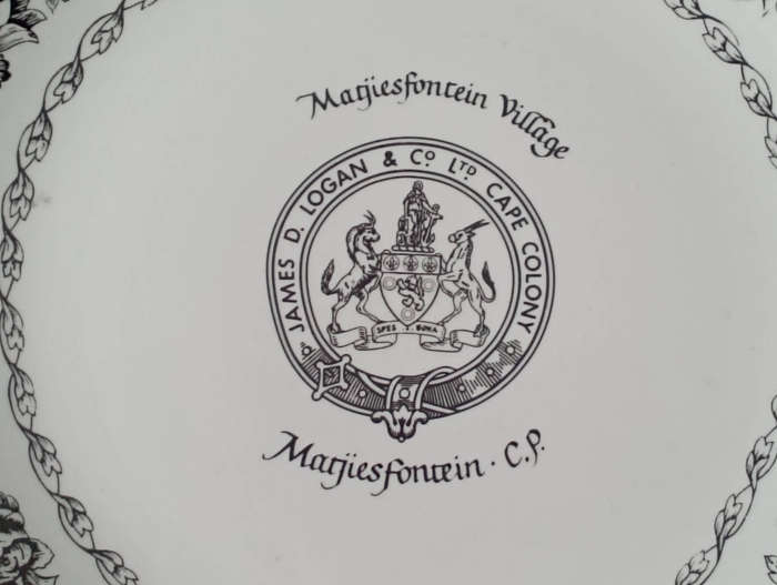 Matjiesfontein South African display porcelain plate