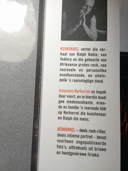 Afrikaans book Kerkorrel- Willem Pretorius