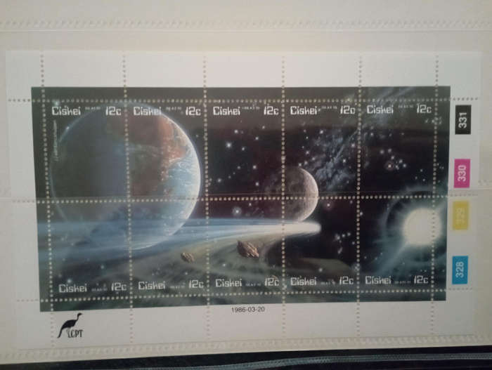 Ciskei space stamp lot & 1 FDC 1986-91-92