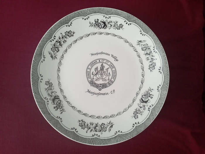 Matjiesfontein South African display porcelain plate