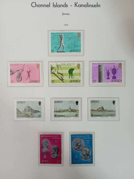Stamps Jersey 11 sets MNH 6 scans
