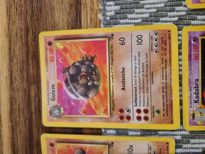 1999 Pokémon Card Lot (47 OG Cards )(Pre-owned)