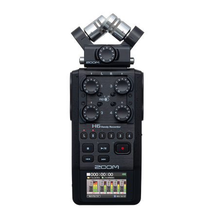 Zoom H6 Handy Recorder Complete Kit Includes SSH6 Shotgun Microphone & Accessory Kit