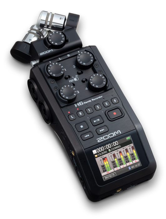 Zoom H6 Handy Recorder Complete Kit Includes SSH6 Shotgun Microphone & Accessory Kit