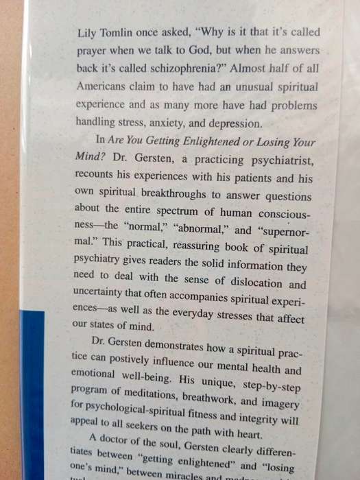 Are You Getting Enlightened or Losing Your Mind?, Dennis Gersten