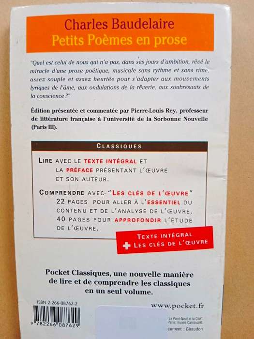 Petits Poèmes en prose, Charles Baudelaire