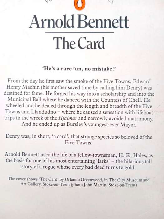 The Card, Arnold Bennett