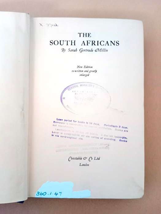 The South Africans, Sarah Gertrude Millin