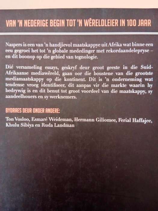 'n Konstante Revolusie: Naspers, Media24 en Oorgange, saamgestel deur Lizette Rabe