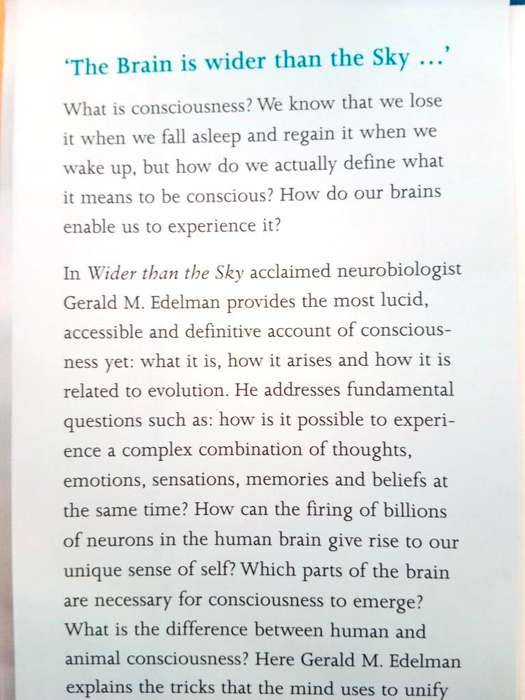 Wider than the Sky, Gerald M. Edelman