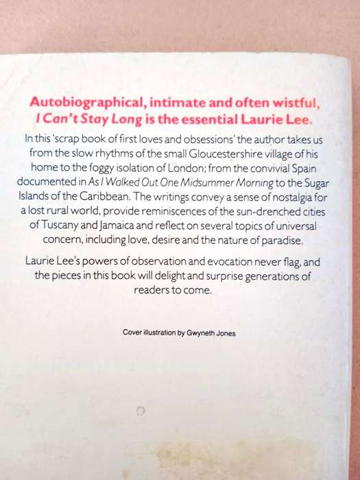 I Can't Stay Long, Laurie Lee