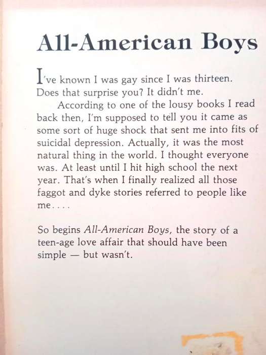 All-American Boys, Frank Mosca