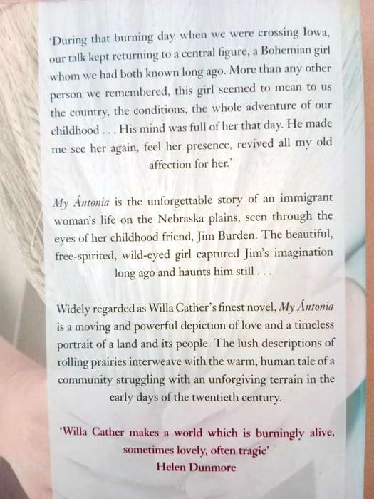 My Ántonia, Willa Cather