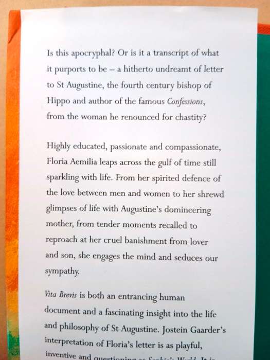 Vita Brevis, Jostein Gaarder