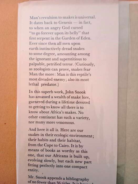 African Snake Stories, J. Snook