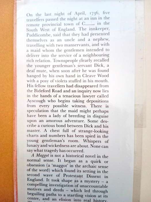 A Maggot, John Fowles [first edition, 1985]