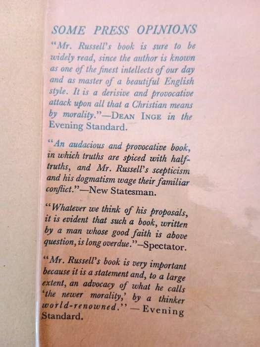 Marriage and Morals, Bertrand Russell