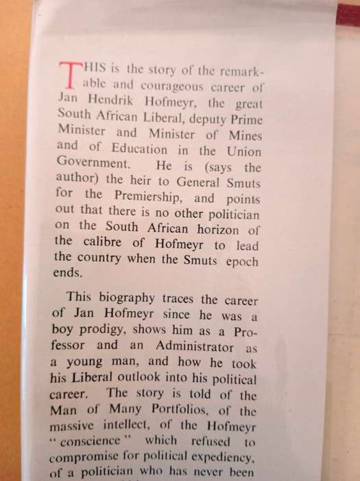 Jan Hofmeyr - Heir to Smuts, Tom Macdonald