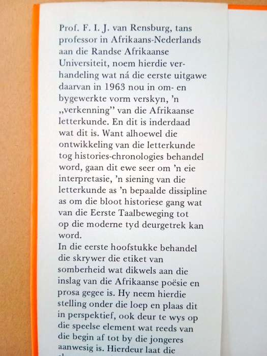Die Smal Baan, F.I.J. van Rensburg