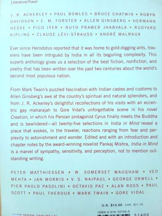 India in Mind, ed. Pankaj Mishra