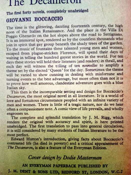 The Decameron, The First Forty 40 Novels, Volume 1, Giovanni Boccaccio