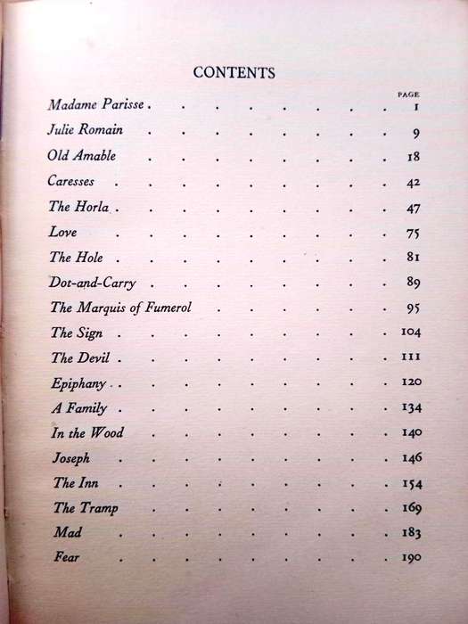 The Horla and other Stories, Guy de Maupassant