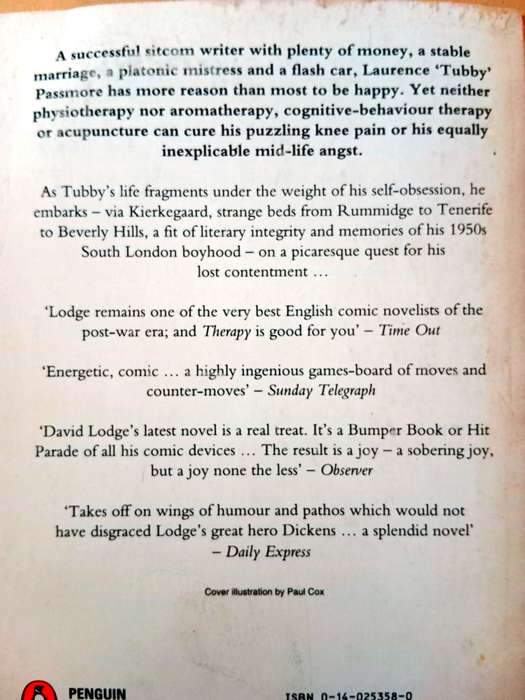 Therapy, David Lodge
