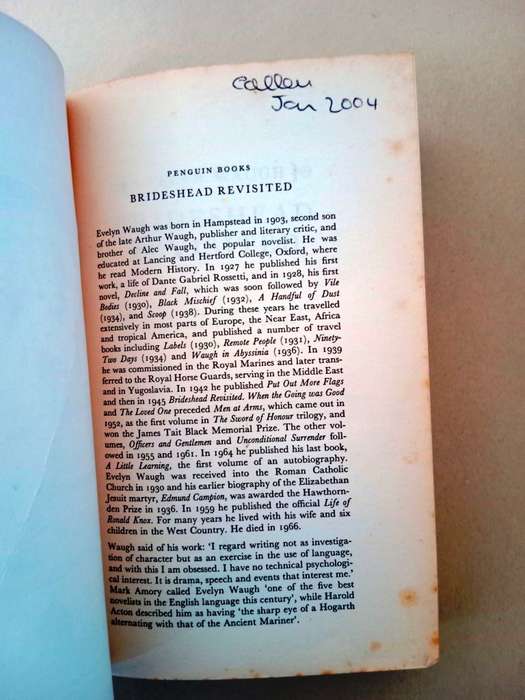 Brideshead Revisited, Evelyn Waugh