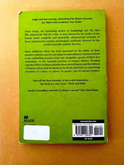 Oaxaca Journal, Oliver Sacks