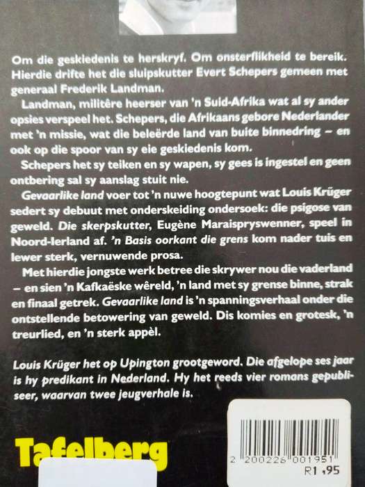Gevaarlike land, Louis Krüger