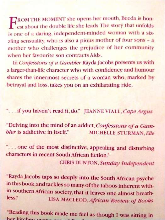 Confessions of a Gambler, Rayda Jacobs