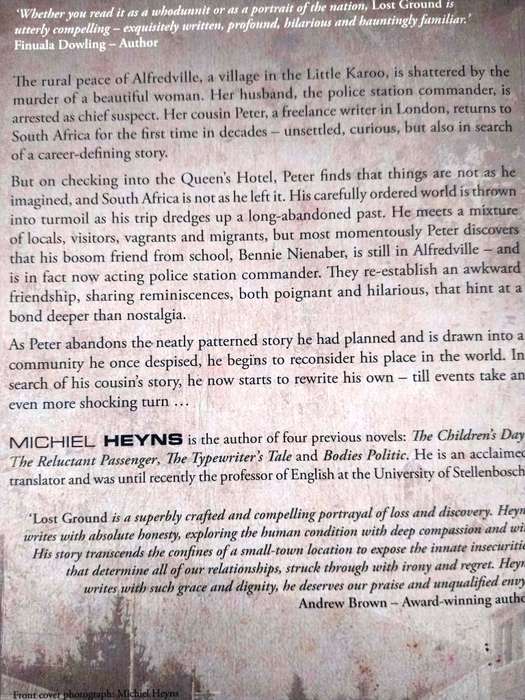 Lost Ground, Michiel Heyns
