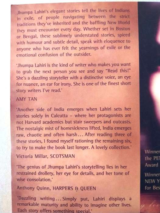 Interpreter of Maladies, Jhumpa Lahiri