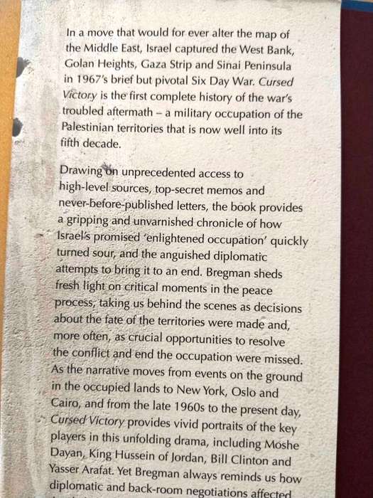 Cursed Victory - A History of Israel and the Occupied Territories, Ahron Bregman