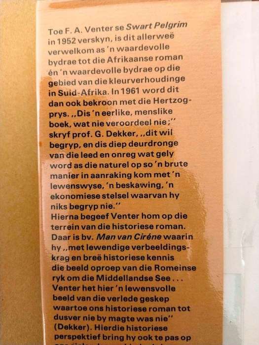 Die middag voel na warm as, F.A. Venter [eerste uitgawe]