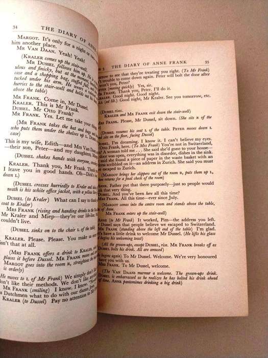 The Diary of Anne Frank, dramatised by Frances Goodrich and Albert Hackett