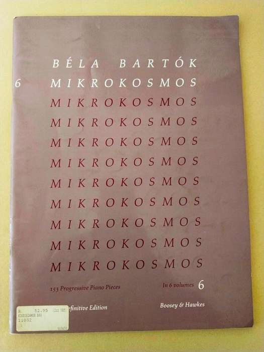 Mikrokosmos, Volume 6, Béla Bartók [for piano]