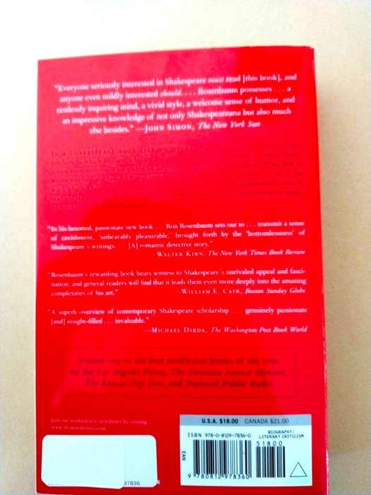 The Shakespeare Wars, Ron Rosenbaum