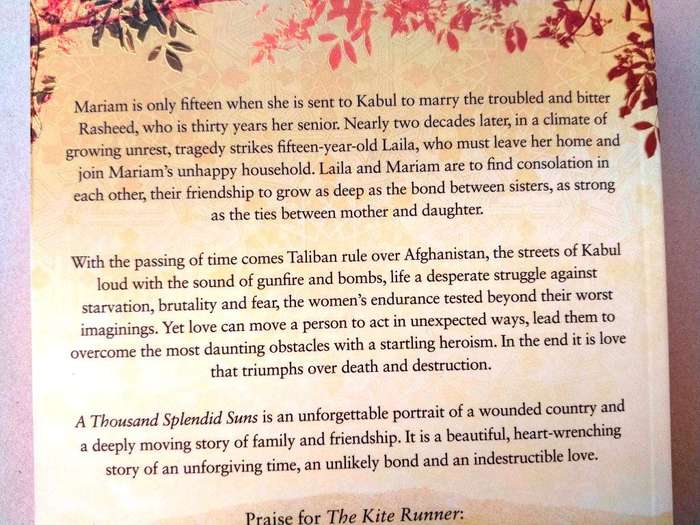 A Thousand Splendid Suns, Khaled Hosseini