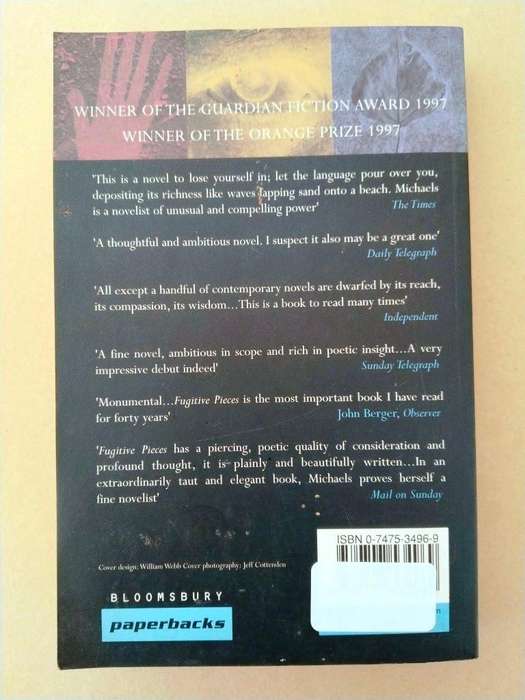 Fugitive Pieces, Anne Michaels