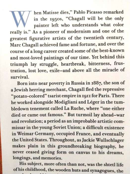 Chagall - A Biography, Jackie Wullschlager