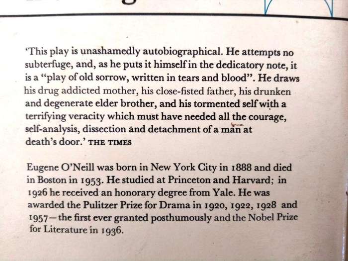 Long Day's Journey Into Night, Eugene O'Neill